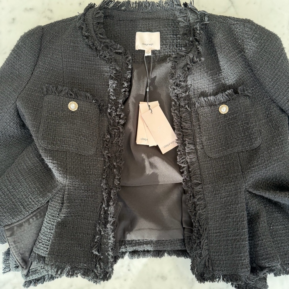 Cinq a Sept Misty Tweed Jacket - Size 4 - NWT - Picture 10 of 14